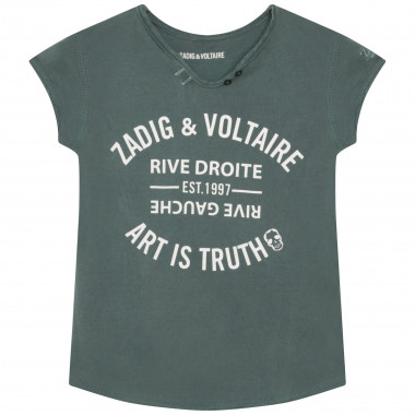 T-shirt manches courtes coton ZADIG & VOLTAIRE pour FILLE
